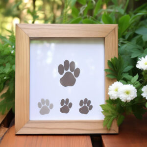 Forever Paw Prints Keepsake Frame